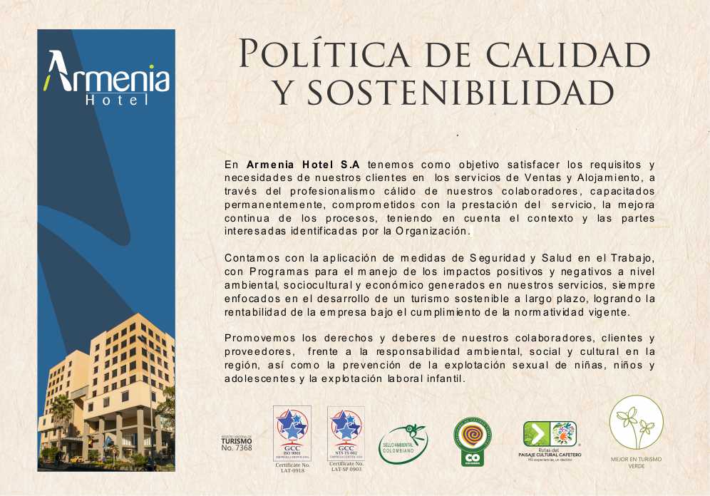 politica_calidad_armeniah_hotel